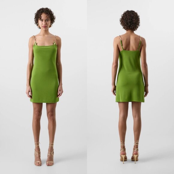 GAP x CULT GAIA Green Jersey Chain Mini Dress - Picture 1 of 7